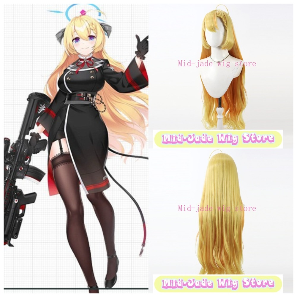 Gaming Accessories Korea - Peruka Cosplay Blue Archive Wanibuchi Agari,