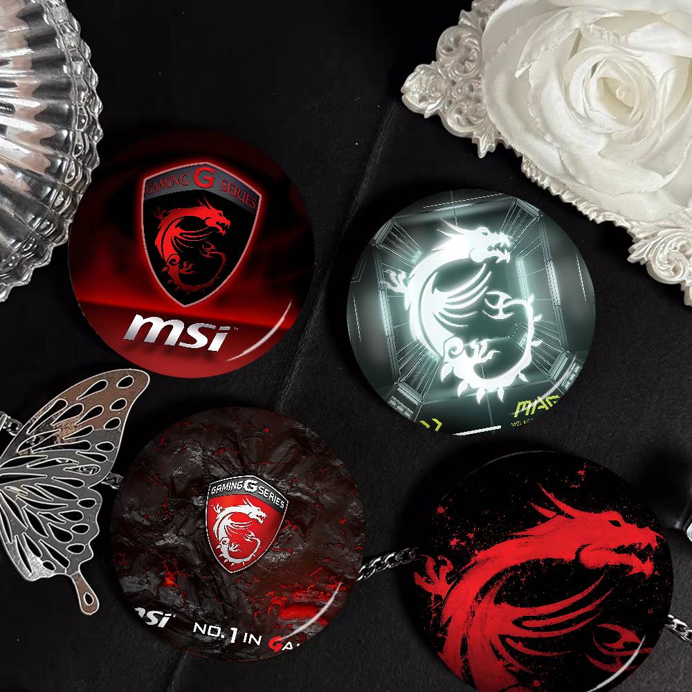 Gaming Accessories Korea - Gaming Dragon-MSI 58mm Ręcznie Robiona Broszka