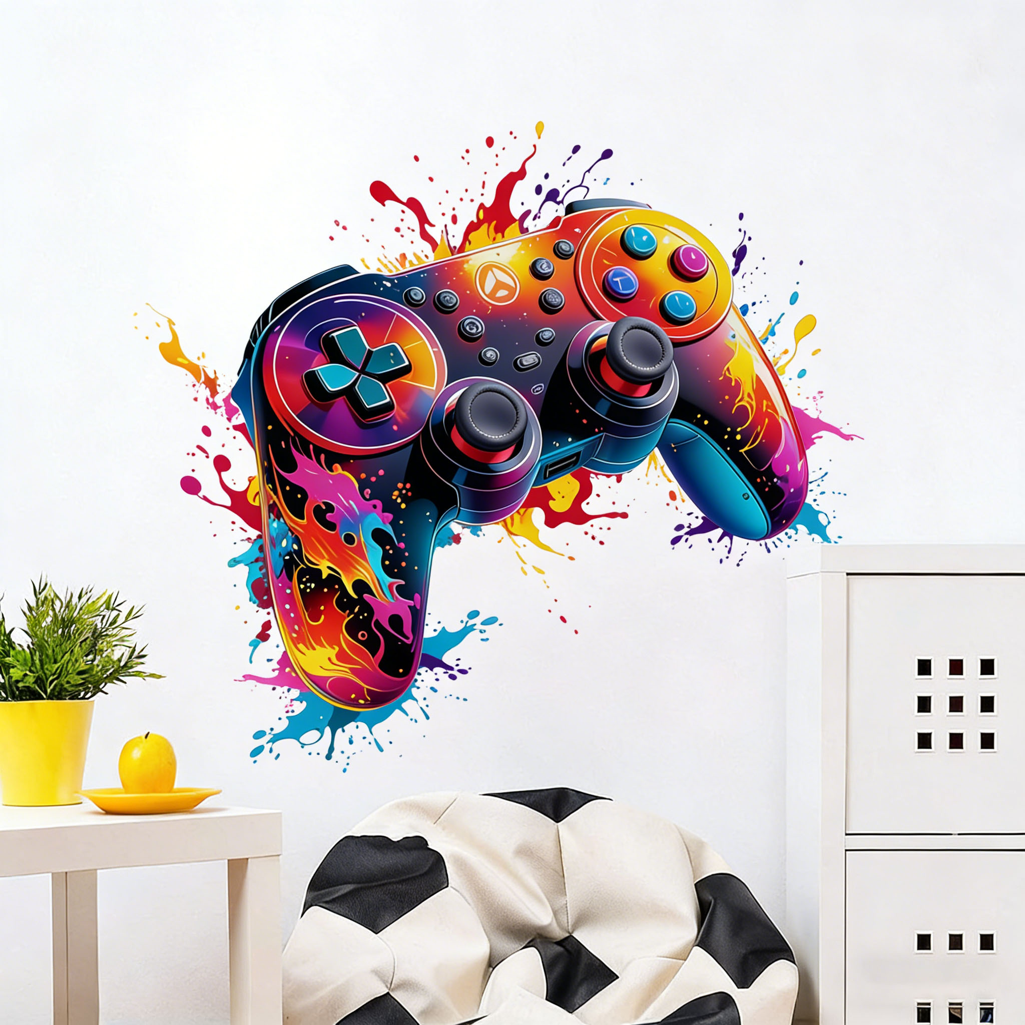 Naklejka ścienna z motywem cze – Gaming Accessories Wallpaper recenzja i cena