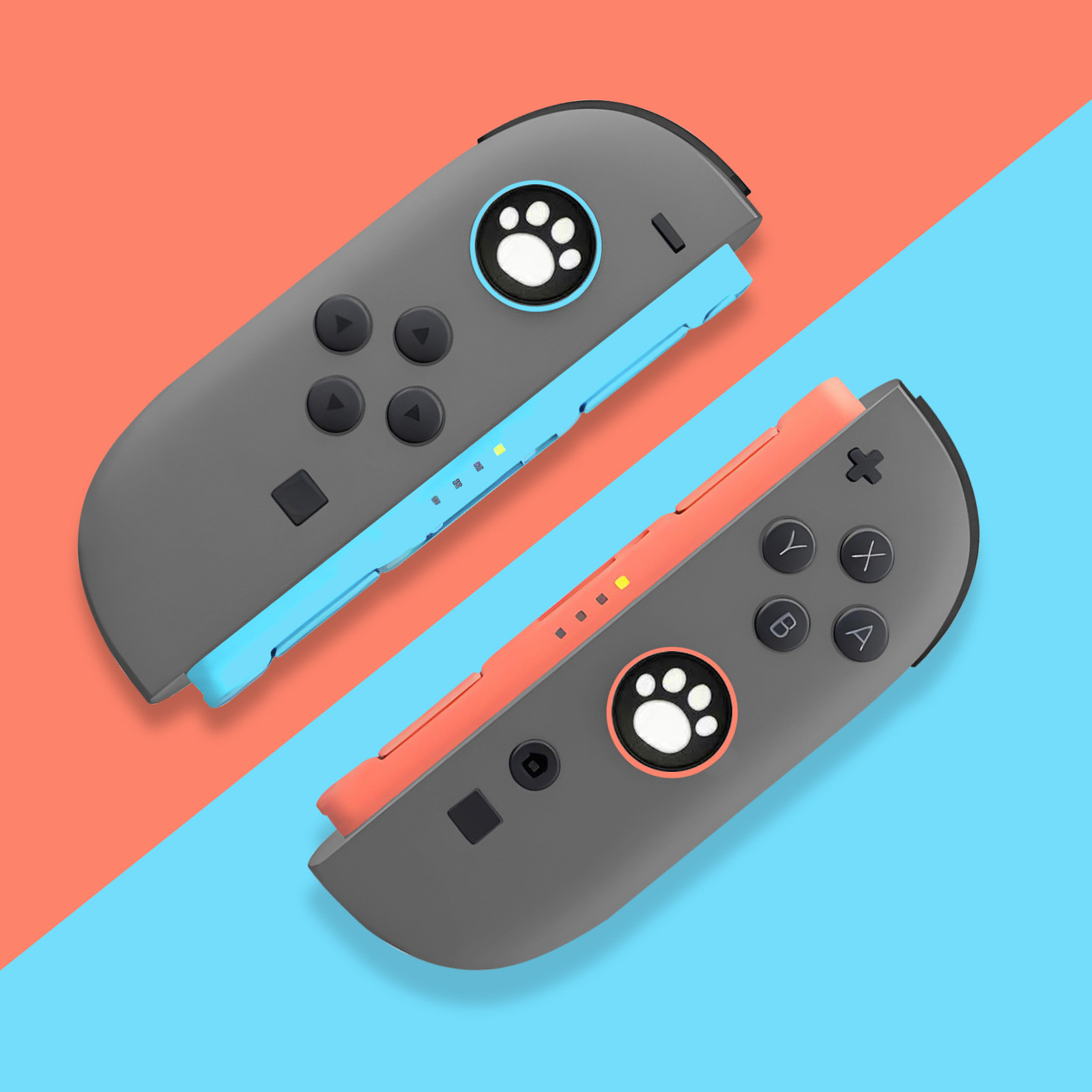 2 szt. Śliczny kot silikonowy  – Gaming Kit Accessories Nintendo Switch recenzja i cena