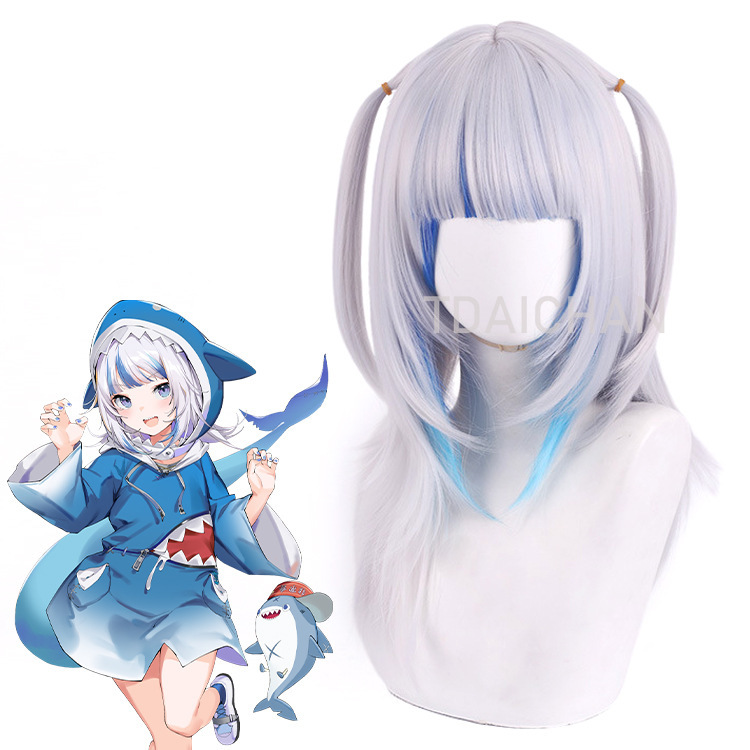 Peruka do cosplayu Gawr Gura 2 – Gaming Accessories Korea recenzja i cena