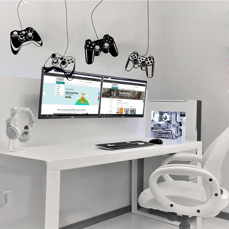 4Pcs Naklejka ścienna na kontr – Gaming Accessories Wallpaper recenzja i cena