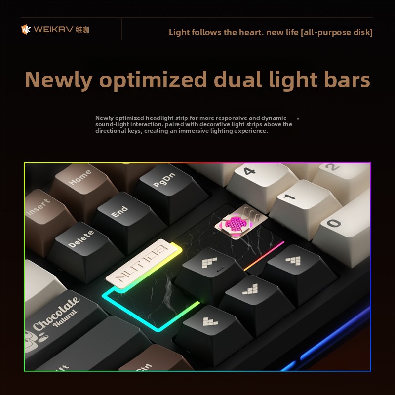Klawiatura mechaniczna WEIKAV  – Gaming Accessories For Gaming Setup recenzja i cena