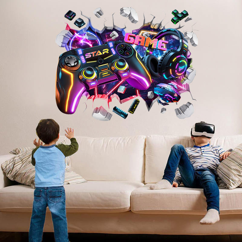 Duże, fajne naklejki winylowe  – Gaming Accessories Wallpaper recenzja i cena
