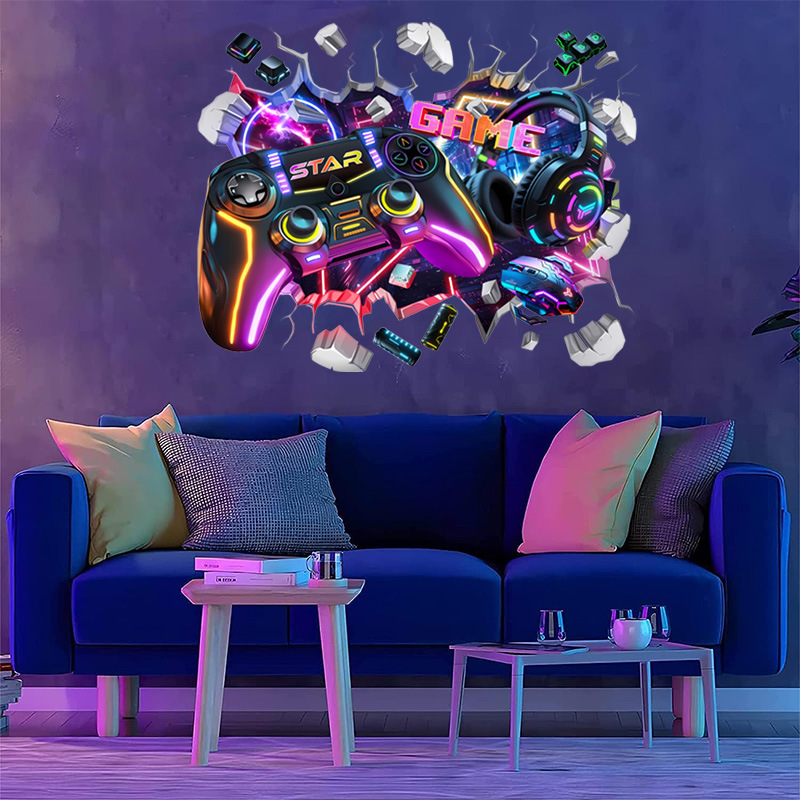 Duże, fajne naklejki winylowe  – Gaming Accessories Wallpaper recenzja i cena