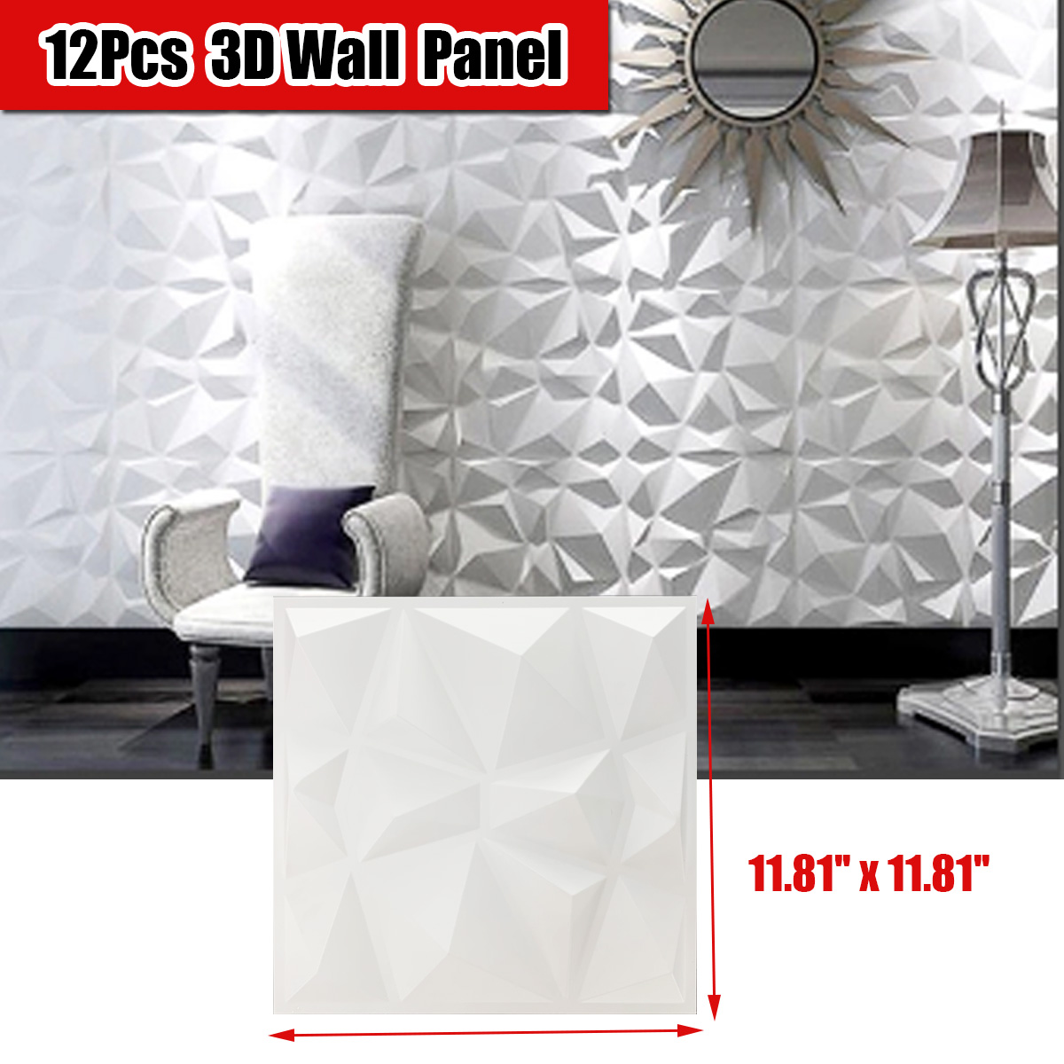 12 szt. Paneli ściennych 3D, n – Gaming Accessories Wallpaper recenzja i cena