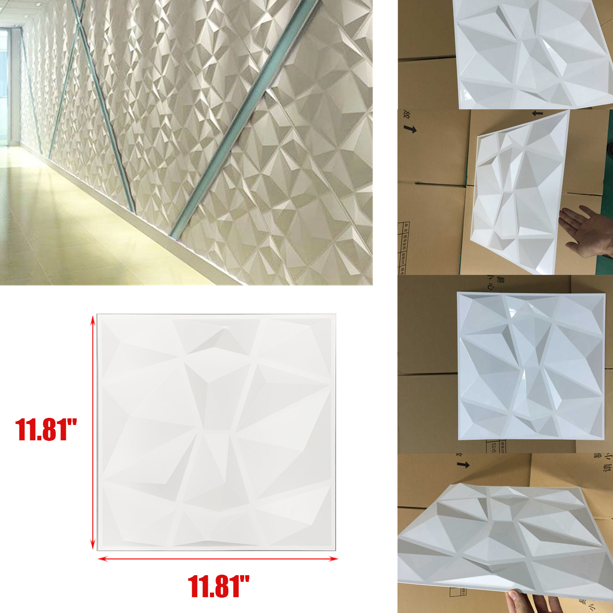 12 szt. Paneli ściennych 3D, n – Gaming Accessories Wallpaper recenzja i cena